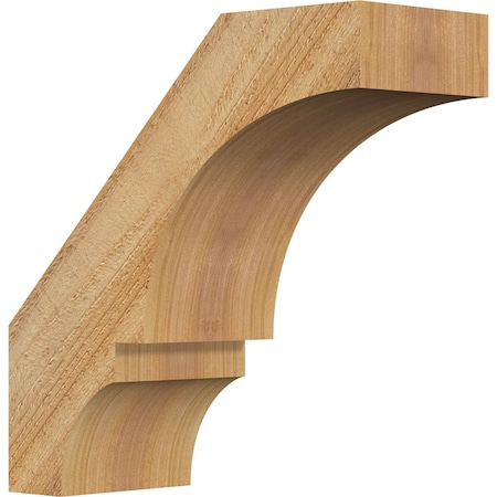 Ekena Millwork 4"W x 10"D x 10"H Balboa Rough Sawn Knee Brace, Western Red Cedar BRC04X10X10BOA00RWR